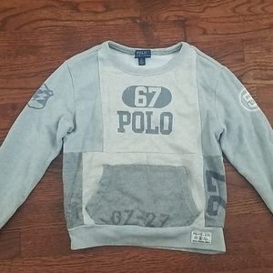 Polo Sweater boys Size 6, Gray